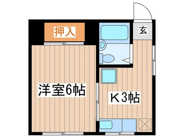 矢島ハイツの物件間取画像